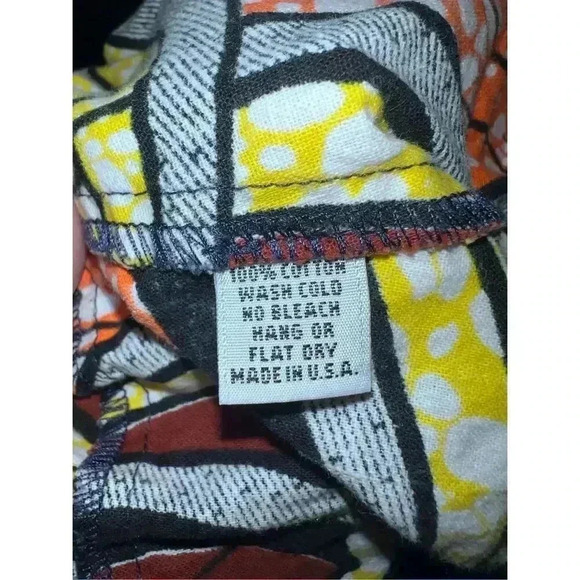 The Royal Native Harem Capri Pants yellow, rust Art Deco Dopamine sz xs - Picture 3 of 4